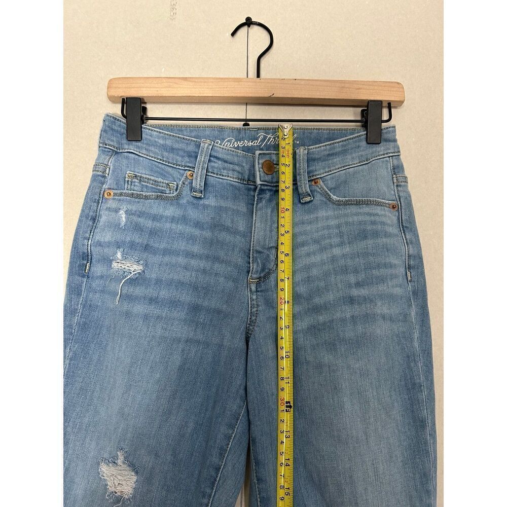 Universal Thread Jeans Women's Size 25 R Distressed High Rise Skinny Blue Denim - Picture 5 of 5